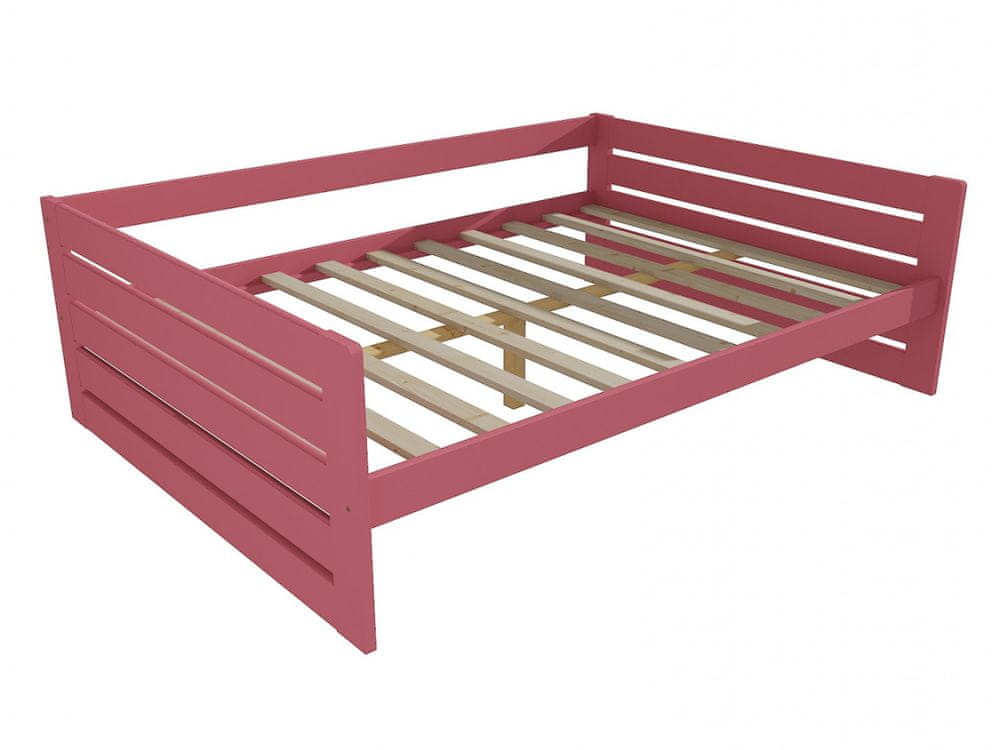 eoshop Detská posteľ DP 030 XL (Rozmer: 120 x 200 cm, Farba dreva: farba ružová)
